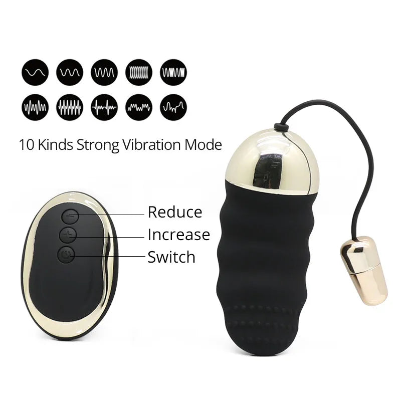 10 Speeds Sex Love Eggs USB Rechargeable Wireless Remote Control Vibrator Waterproof G-Spot kegel Vibrating Sex Toys for Woman