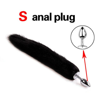 1pcs, BDSM Three size dog anal , animal tail butt plug, role-playing games, men and women sex toys