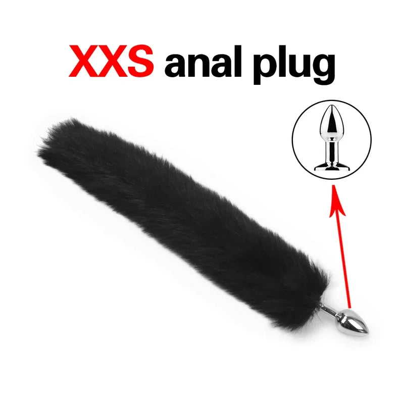 1pcs, BDSM Three size dog anal , animal tail butt plug, role-playing games, men and women sex toys