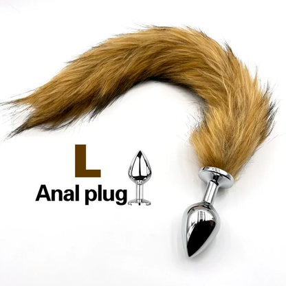 1pcs, BDSM Three size dog anal , animal tail butt plug, role-playing games, men and women sex toys