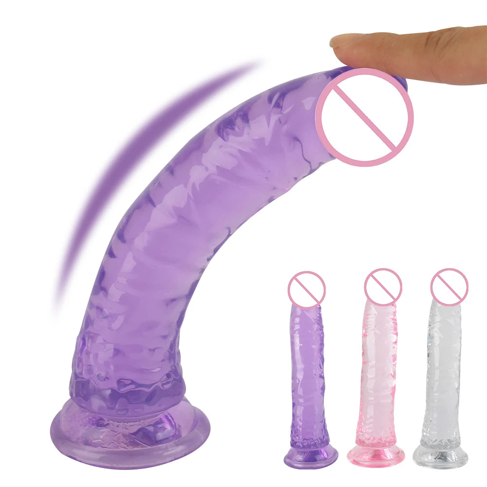 20cm Big Dildos for Women Men Anal Plug Vaginal Butt Dilator Artificial Penis Sex Toys Female Masturbator Erotic Products Jelly