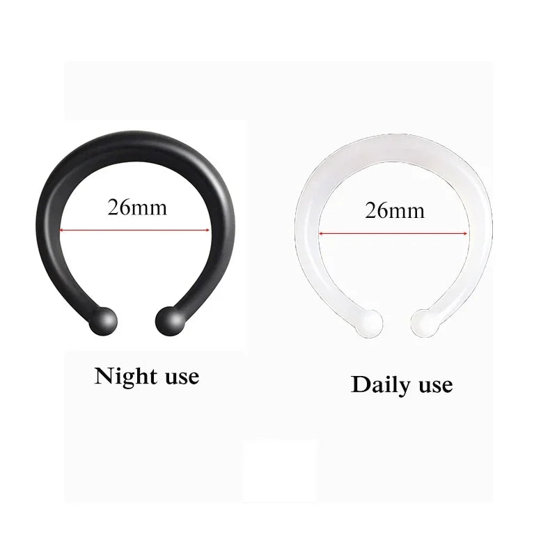 2PCS Penis Rings  Penis Trainer Delay Ejaculation High Elasticity Cock Ring Male Foreskin Correction Cockrings Sex Toys For Men