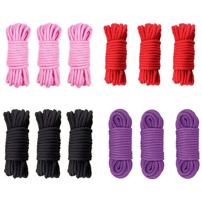 5m/10m Soft Cotton Rope Adult Femdom Sex Products BDSM Restraint Adult Game Binding System Role Playing Flirting Sex Toys Sexe