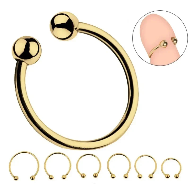 6 Size Small Stainless Steel Metal Penis Lock Cock Ring Set Male Erection Delay Time Penis Ring Bondage Sex Toy for Big Man