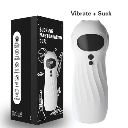 APP Remote Automatic Sucking Male Masturbator Cup Real Vagina Vibration Blowjob Masturbation Heated Sex Machines Toys For Man