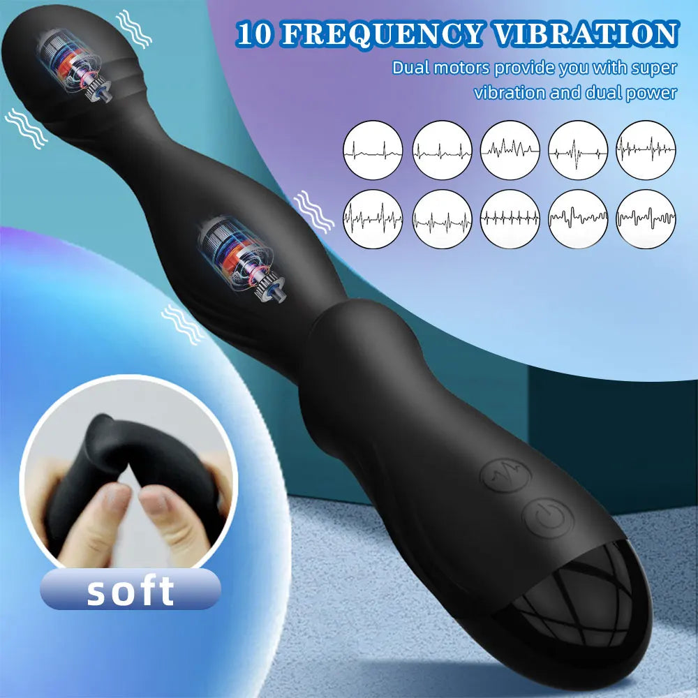 Anal Beads Vibrator Male Prostate Massager Vagina Anus Masturbator G-Spot Stimulator Vibrating Butt Plug Sex Toys For Women Men