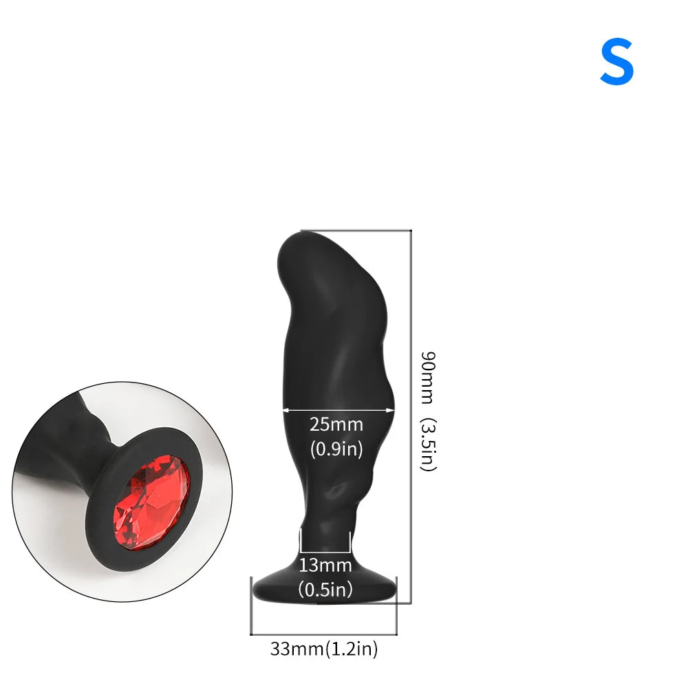 Analplug, Prostatamassage-Schmuck, Dildo, tiefer Buttplug, 18 Sexspielzeug für Frauen, Männer, Paare, Homosexuelle, erotische Sexspielzeuge 