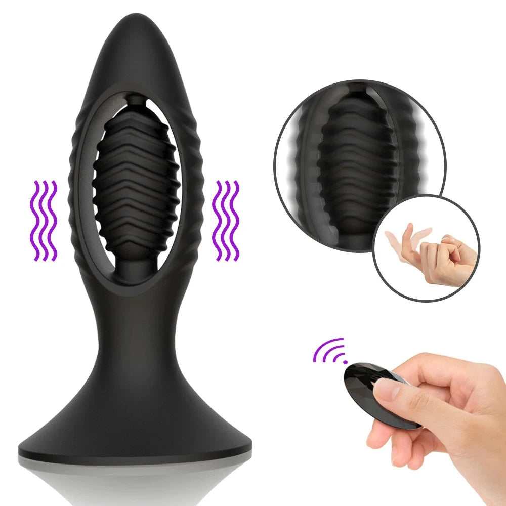 Analplug-Vibrator für Frauen, Sexspielzeug für Erwachsene, für Anfänger, Männer, Prostatamassagegerät, Paare, kabellose Steuerung, Buttplug, Masturbator, 18