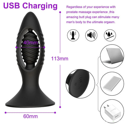 Analplug-Vibrator für Frauen, Sexspielzeug für Erwachsene, für Anfänger, Männer, Prostatamassagegerät, Paare, kabellose Steuerung, Buttplug, Masturbator, 18