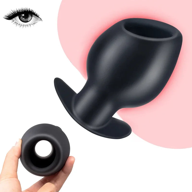 Ass Goblet Silicone Hollow Anal Plug Gay Sex Toys Speculum Prostate Massager Huge Butt Plug Anus Dilator Women Men Big Anal Plug