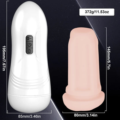 Automatic Male Masturbator Blowjob Vibration Machine Real Vagina Pocket Pussy Penis Oral Masturbation Cup Adult Sex Toy for Man