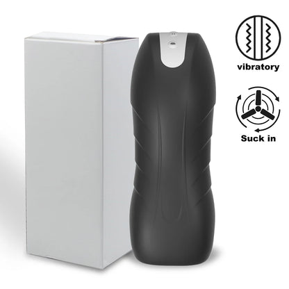 Automatic Male Masturbator Blowjob Vibration Machine Real Vagina Pocket Pussy Penis Oral Masturbation Cup Adult Sex Toy for Man