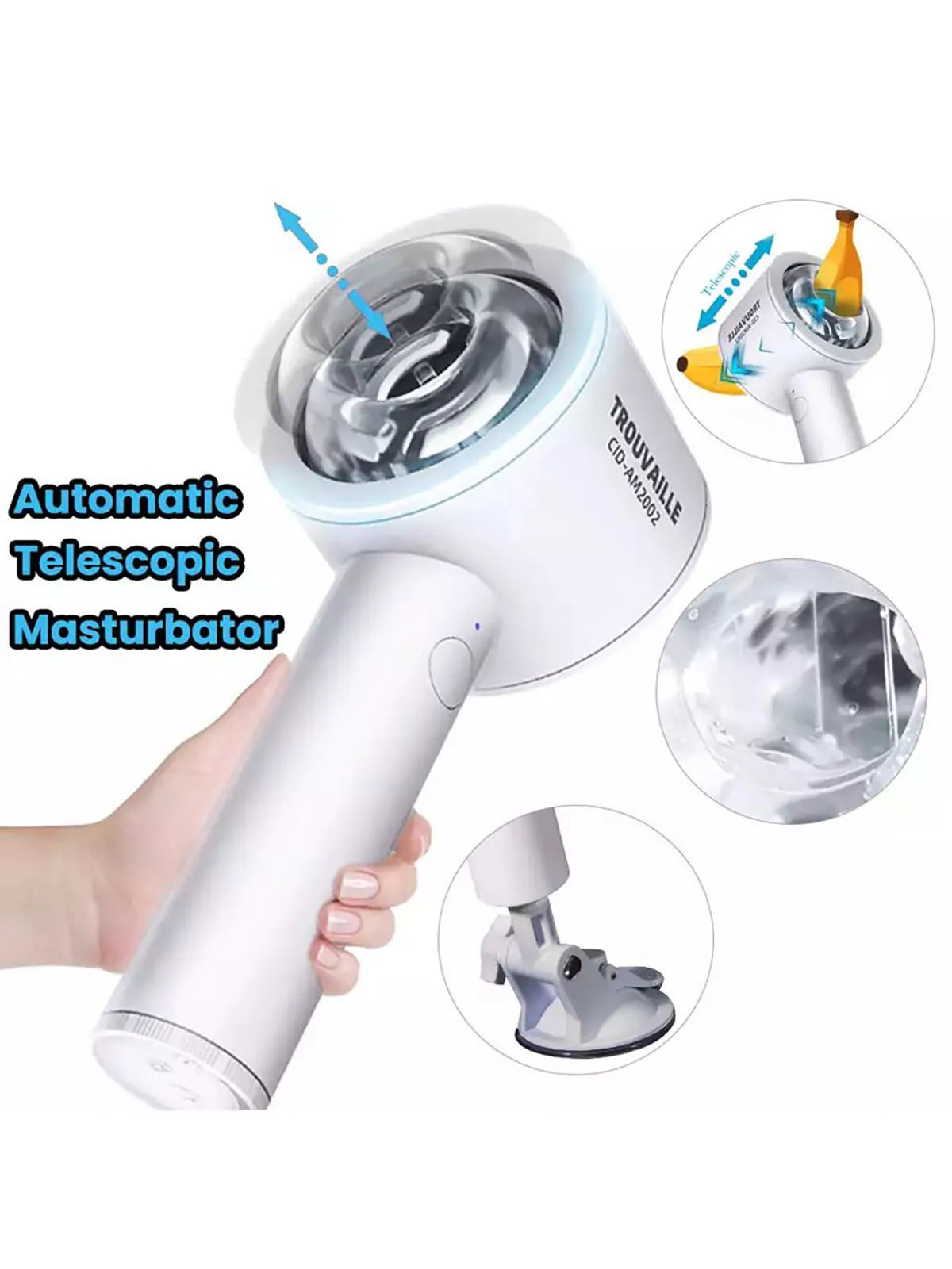 Automatic Masturbator Vibrating Male Exercise Aircraft Cup Silicone Glans Penis Trainer Penis Pump Adult Sex Toys