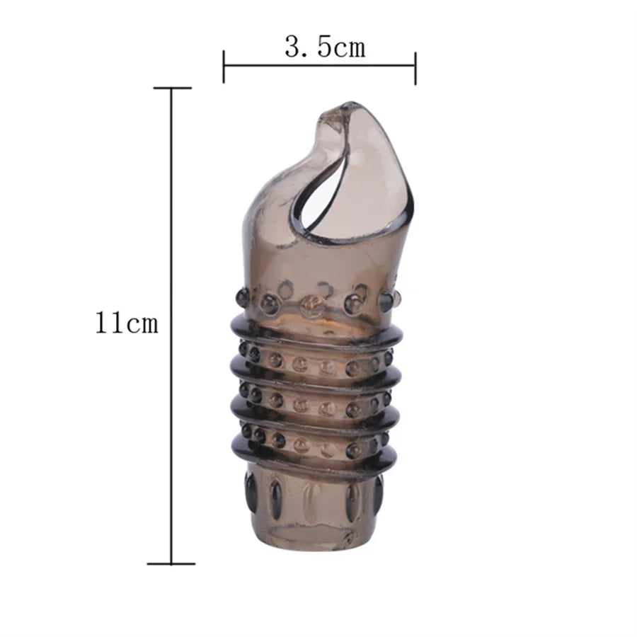 Bondage Penis Enlargement Sleeve Silicone Men Condoms Semen Lock Ring Delay Ejaculation Adult Supplies BDSM Sex Toys For Couples