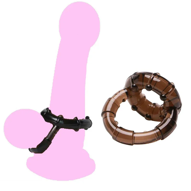 Cock Lock Penis Ring Scrotum Bind Elastic Sex Toys for Men Erection Penis Ring Male Dice Delay Ejaculation Silicone Cockring