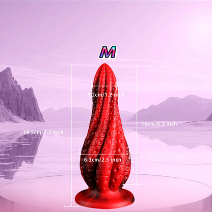 Fantasy Octopus Tentacles Anal Plug Monster Dildo Big Penis Penetration Butt Plug Prostate Massager Adult Sex Toys for Women/Men