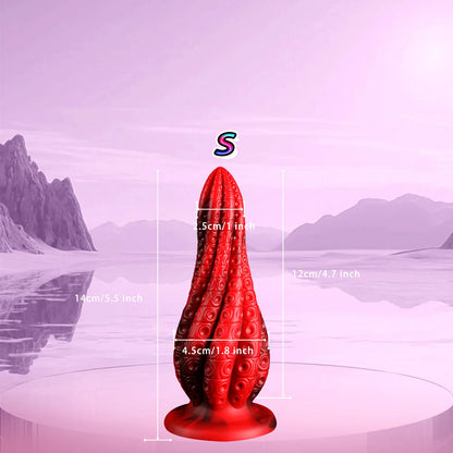 Fantasy Octopus Tentacles Anal Plug Monster Dildo Big Penis Penetration Butt Plug Prostate Massager Adult Sex Toys for Women/Men