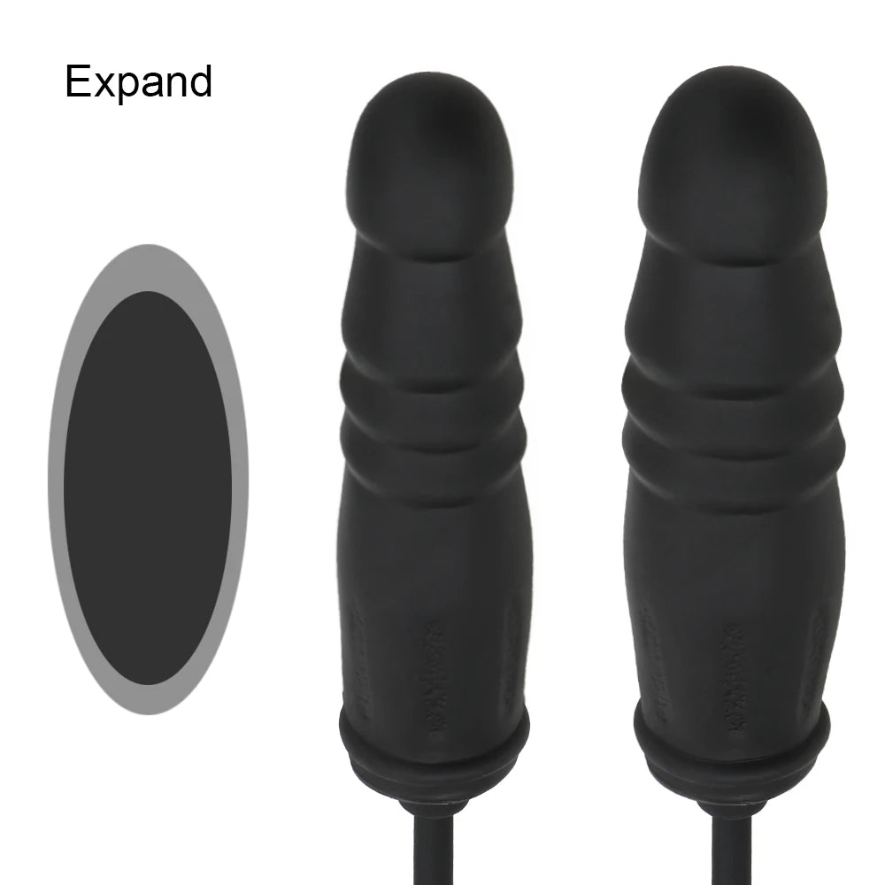 Anal Massage With Pump Expandable Butt Plug Inflatable Anal Dildo Plug Silicone Anal Dilator Sex Toys for Women Men