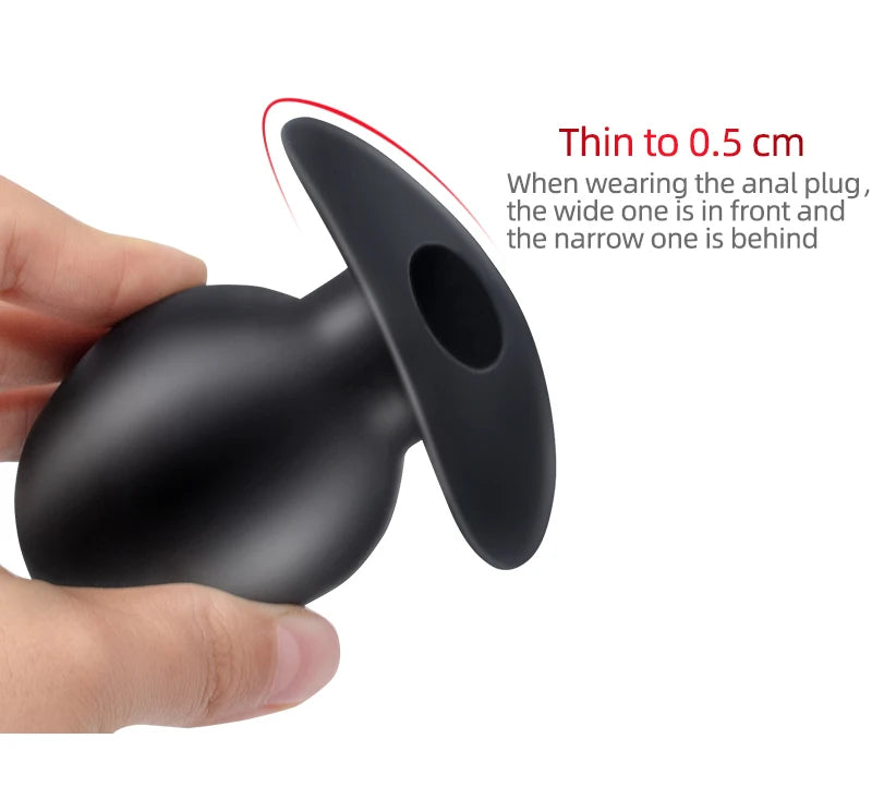 Ass Goblet Silicone Hollow Anal Plug Gay Sex Toys Speculum Prostate Massager Huge Butt Plug Anus Dilator Women Men Big Anal Plug