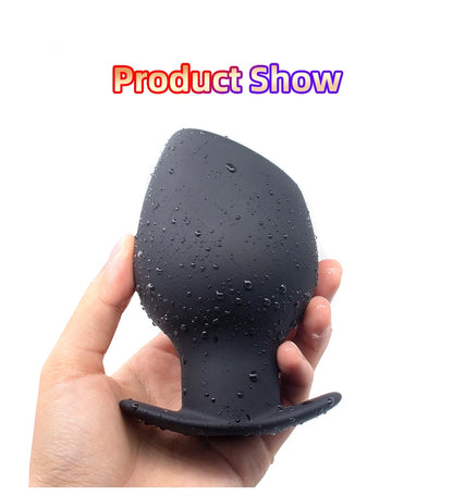 Ass Goblet Silicone Hollow Anal Plug Gay Sex Toys Speculum Prostate Massager Huge Butt Plug Anus Dilator Women Men Big Anal Plug