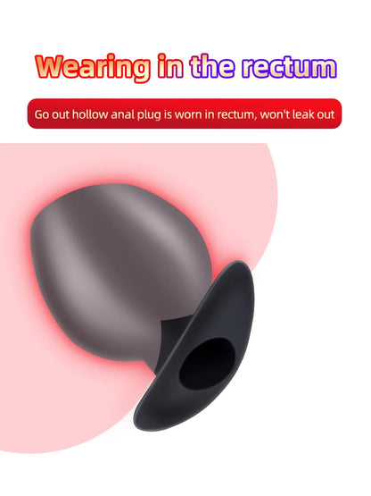 Ass Goblet Silicone Hollow Anal Plug Gay Sex Toys Speculum Prostate Massager Huge Butt Plug Anus Dilator Women Men Big Anal Plug