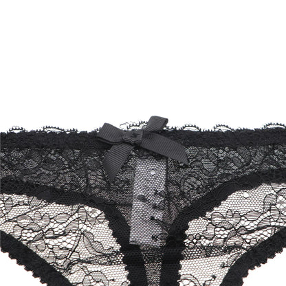 Women lingerie sexy Bra and thong set floral lace low-rise thongs breathable underwear S M L XL black and pink and white panties