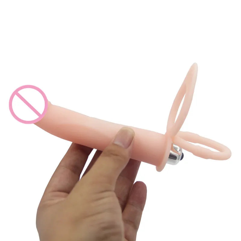 Strapon Double Penetrator Straps on Dildo Anal Butt Plug Penisring Sexspielzeug für Erwachsene Sexprodukt für Frauen Realistischer Dildo