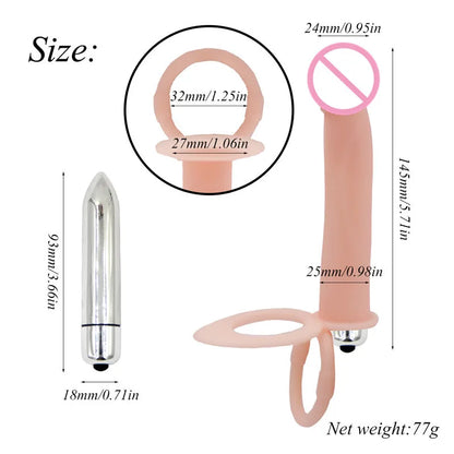 Strapon Double Penetrator Straps on Dildo Anal Butt Plug Penisring Sexspielzeug für Erwachsene Sexprodukt für Frauen Realistischer Dildo