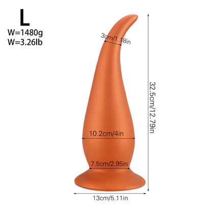 Huge Silicone Anal Plug Dildo Deep Butt plug Analplug Adult Toys for Men Women No Vibrator ASS Vaginal Dilator Anal Toy Sex Shop