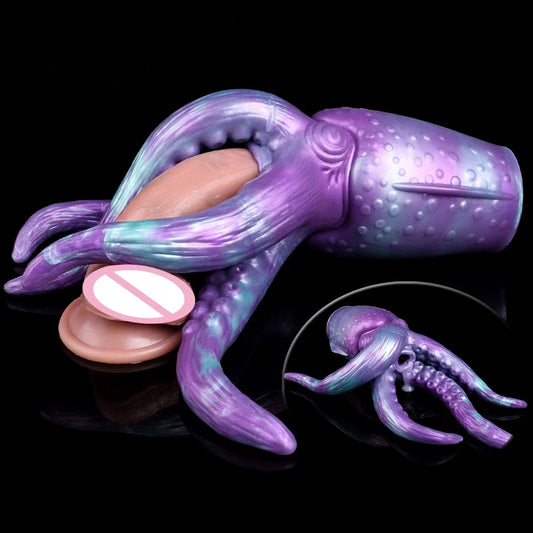 LEZEE Realistic Penis Massager Octopus Masturbator Cup Animal Tentacle Pussy Vaginal Sucking Blowjob Male Strocker Sex Toys Men