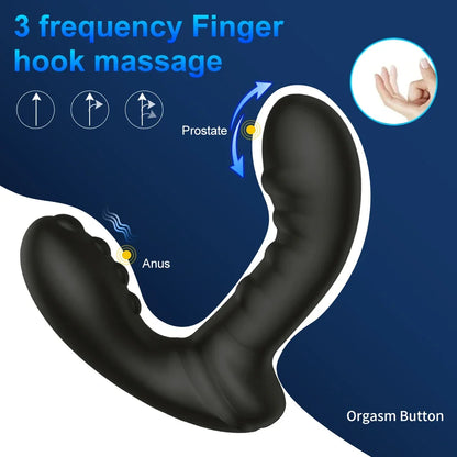 Male Prostate Massager Wiggle Anal Vibrators For Men Wireless Remote Butt Plug Vibrating Anus Masturbator Sex Toys For Couples