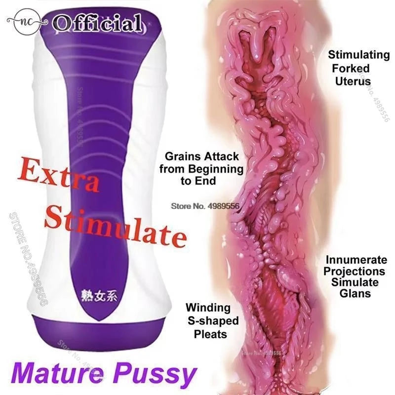 Pussy Male Masturbator Artificial Vagina Male Sex Toys Men Pocket Pusssy Mug Best-selling Airplane Cup Men's Masturbation 18