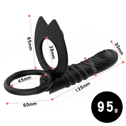 Real Man Toy Men's Finger Ring Goods For Adults 18 Sleeve For Penis Glans Sex Toy Couples Stimulation Erotics Adults Toyscap