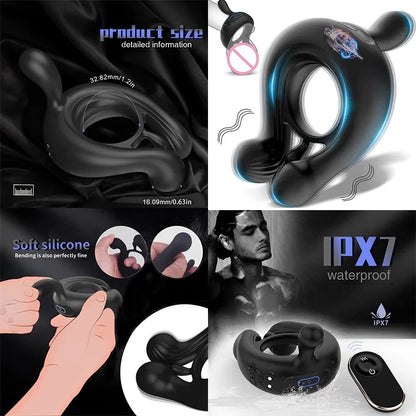 Real Man Toy Men's Finger Ring Goods For Adults 18 Sleeve For Penis Glans Sex Toy Couples Stimulation Erotics Adults Toyscap