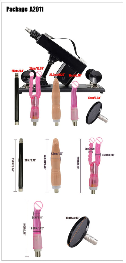 ROUGH BEAST A2 automatic sex machine sex toy vibrator with different dildos and anal ,masturbation machine for Women and men