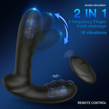 Male Prostate Massager Wiggle Anal Vibrators For Men Wireless Remote Butt Plug Vibrating Anus Masturbator Sex Toys For Couples