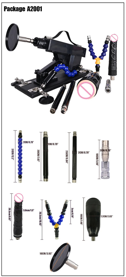 ROUGH BEAST A2 automatic sex machine sex toy vibrator with different dildos and anal ,masturbation machine for Women and men