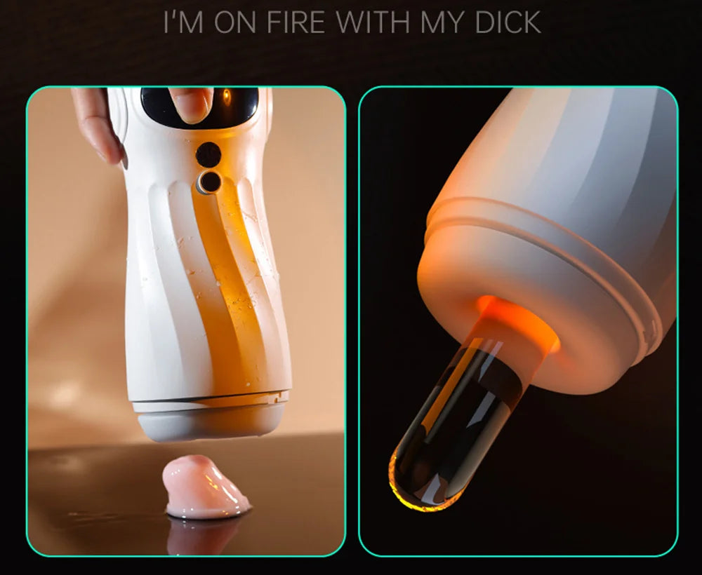 APP Remote Automatic Sucking Male Masturbator Cup Real Vagina Vibration Blowjob Masturbation Heated Sex Machines Toys For Man