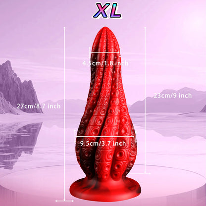 Fantasy Octopus Tentacles Anal Plug Monster Dildo Big Penis Penetration Butt Plug Prostate Massager Adult Sex Toys for Women/Men