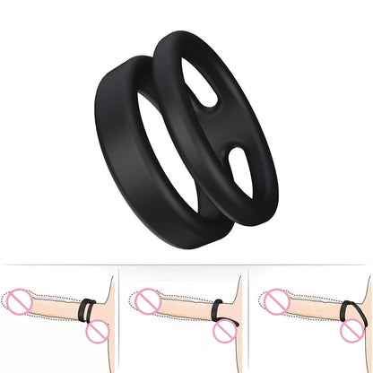 10pcs Penis Ring Reusable Silicone Semen Cock Ring Penis Enlargement Delayed Ejaculation Sex Toys For Men Dick Enlarger Rings