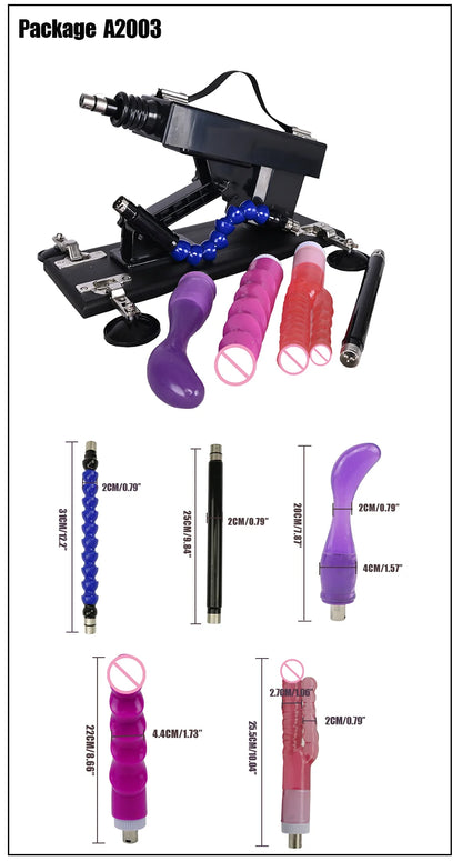 ROUGH BEAST A2 automatic sex machine sex toy vibrator with different dildos and anal ,masturbation machine for Women and men