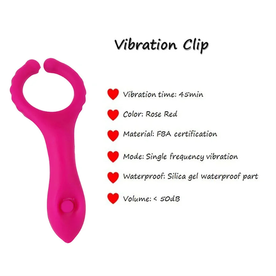 Vibrator Klitoris Stimulator Penisring Butt Plug Sexspielzeug für Männer Frauen Nippel Vagina Massage Flirten Erotisches Produkt für Paare