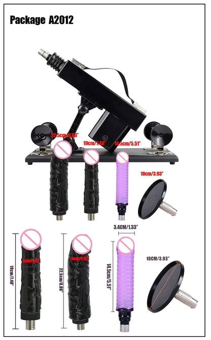 ROUGH BEAST A2 automatic sex machine sex toy vibrator with different dildos and anal ,masturbation machine for Women and men