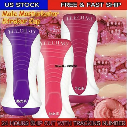 Pussy Male Masturbator Artificial Vagina Male Sex Toys Men Pocket Pusssy Mug Best-selling Airplane Cup Men's Masturbation 18