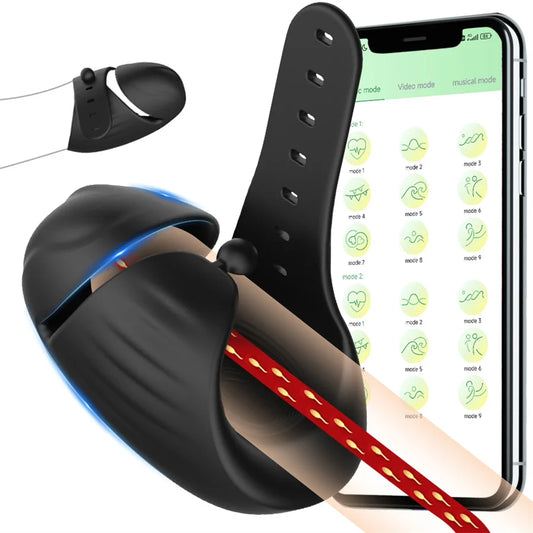 Sexspielzeug App Fernbedienung Männliche Masturbationstasse Eichelvibrator Einstellbar Verzögerte Ejakulation Penistrainer Vibrator Für Männer