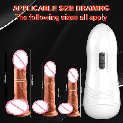 Automatic Male Masturbator Blowjob Vibration Machine Real Vagina Pocket Pussy Penis Oral Masturbation Cup Adult Sex Toy for Man