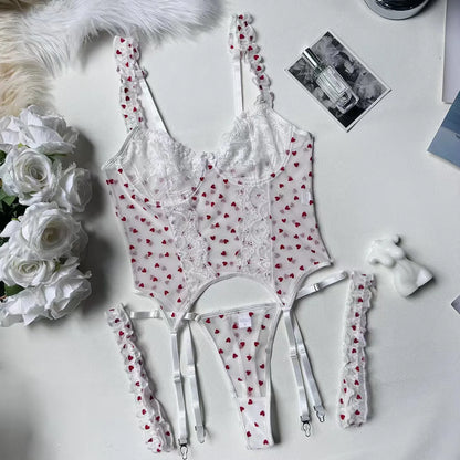 Women Lingerie Lace Bra Thong Sexy Set Sleepwear Underwear Nightwear Womens Sexy Lace Babydoll Nightwear Bra Thong Lingerie Set