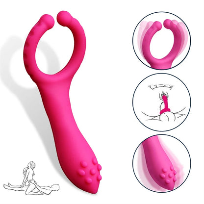 Vibrator Klitoris Stimulator Penisring Butt Plug Sexspielzeug für Männer Frauen Nippel Vagina Massage Flirten Erotisches Produkt für Paare