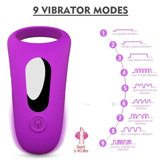 Vibrator Penisring Silikon Penisringe Dick Vibrator Männliche Penismassage Sexspielzeug Für Männer Zeitverzögerung Ejakulation Penis Vibrierender