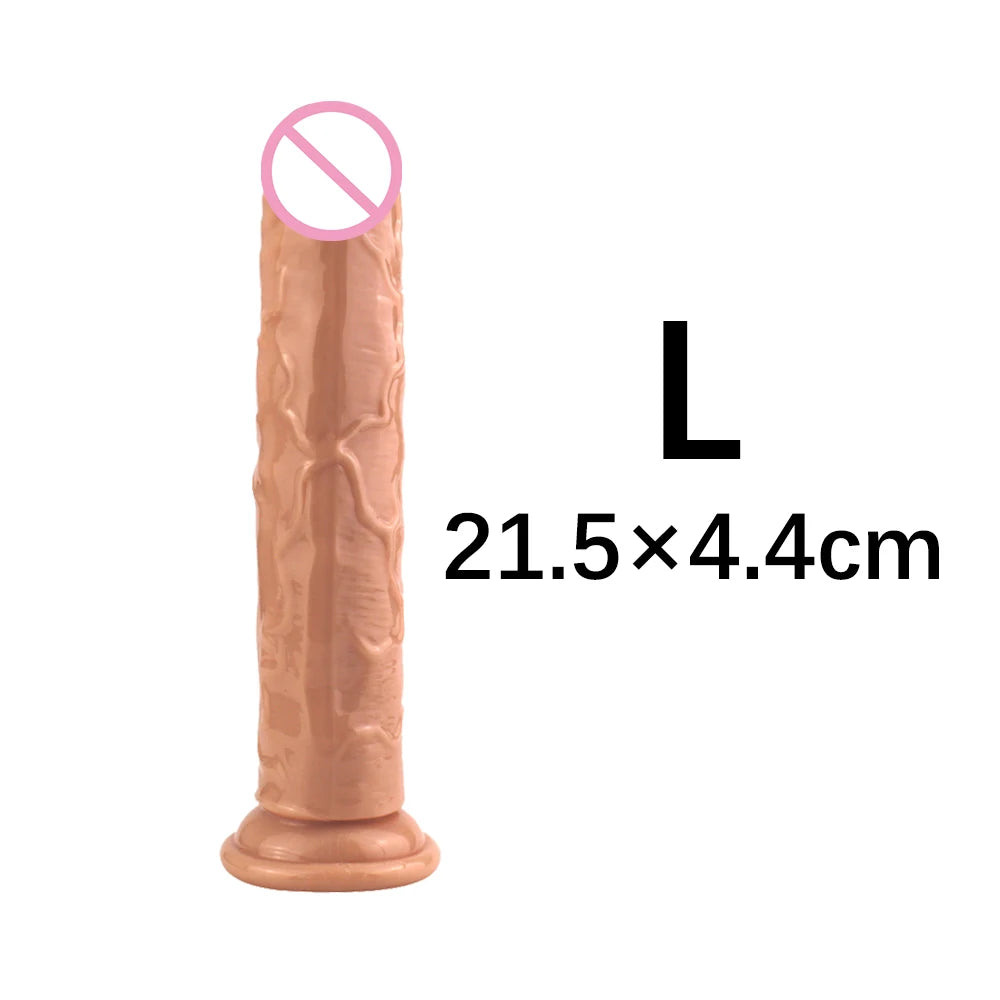 XS/S/M/L/XL/XXL Durchscheinender, weicher Jelly-Großdildo, realistischer, gefälschter Penis, Analplug, Sexspielzeug für Frauen und Männer, Vagina, Analmassage